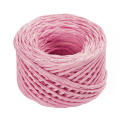 pink color twisted paper cord